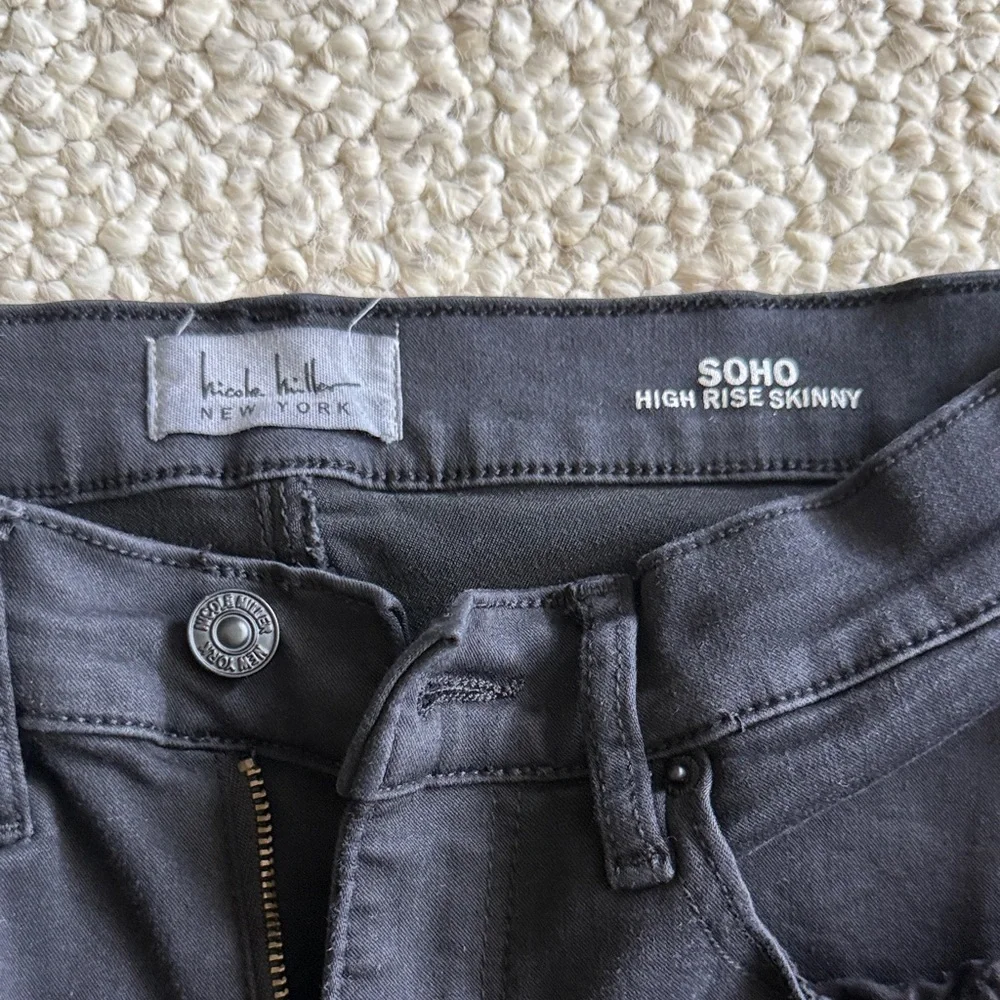 Nicole Miller Black Skinny Jeans - Picture 2 of 5